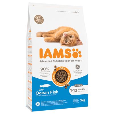 IAMS Advanced Nutrition ryba kitten 3 kg × 2