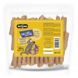 Hau&Miau Pausesnack kiełbaski z kurczaka we flaku 500 g