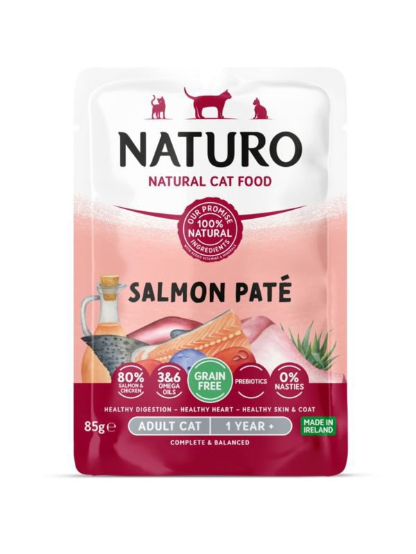 Naturo Grain Free Pate łosoś pasztet adult 85 g