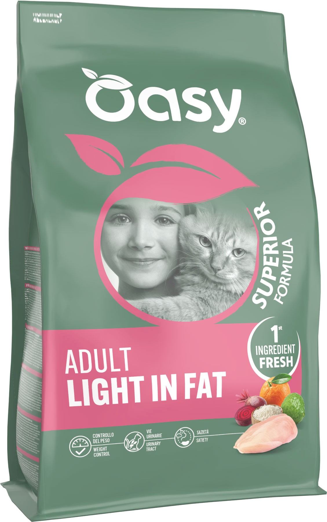 Oasy Superior Light kurczak adult 1,5 kg