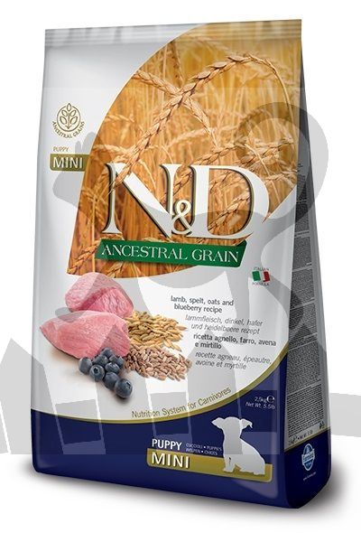 Farmina N&D Ancestral Grain jagnięcina puppy małe rasy 2,5 kg