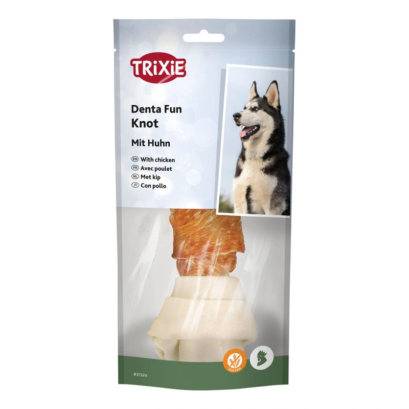 Trixie Denta Fun kość wiązana z kurczakiem 18 cm