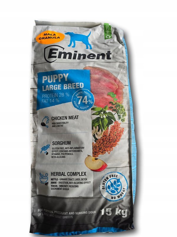 Eminent High Premium kurczak puppy duże rasy 15 kg