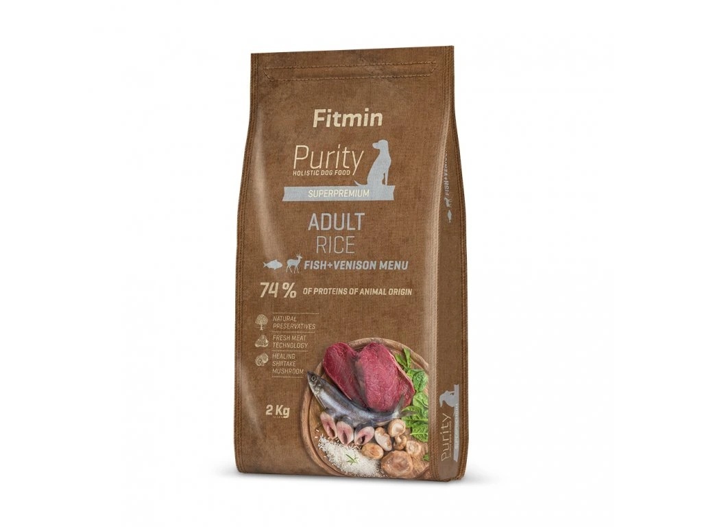 Fitmin Dog Purity Rice ryba, dziczyzna adult 2 kg
