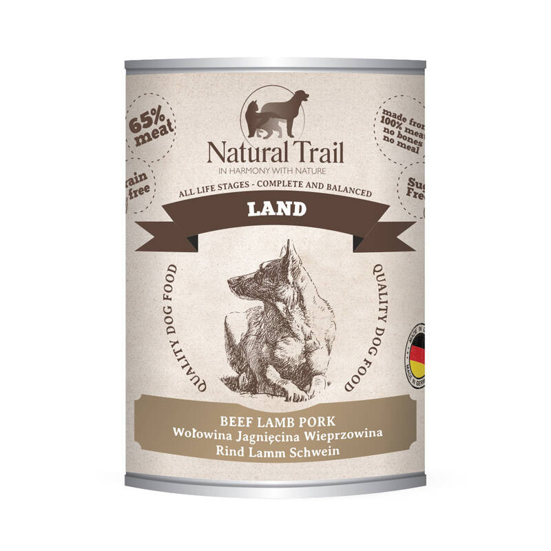 Natural Trail Land jagnięcina, wieprzowina, wołowina 800 g