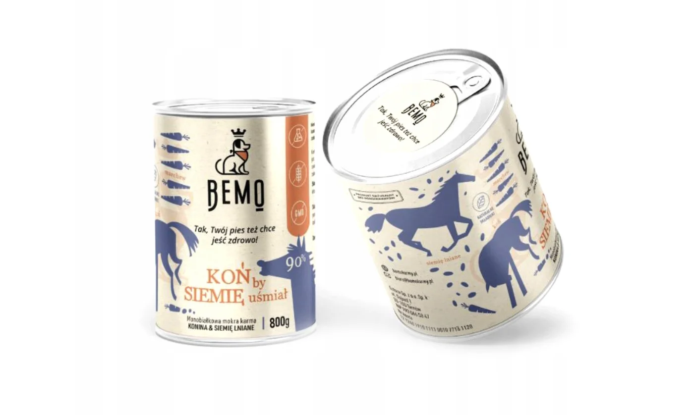 Bemo Koń by siemię uśmiał konina 800 g × 6