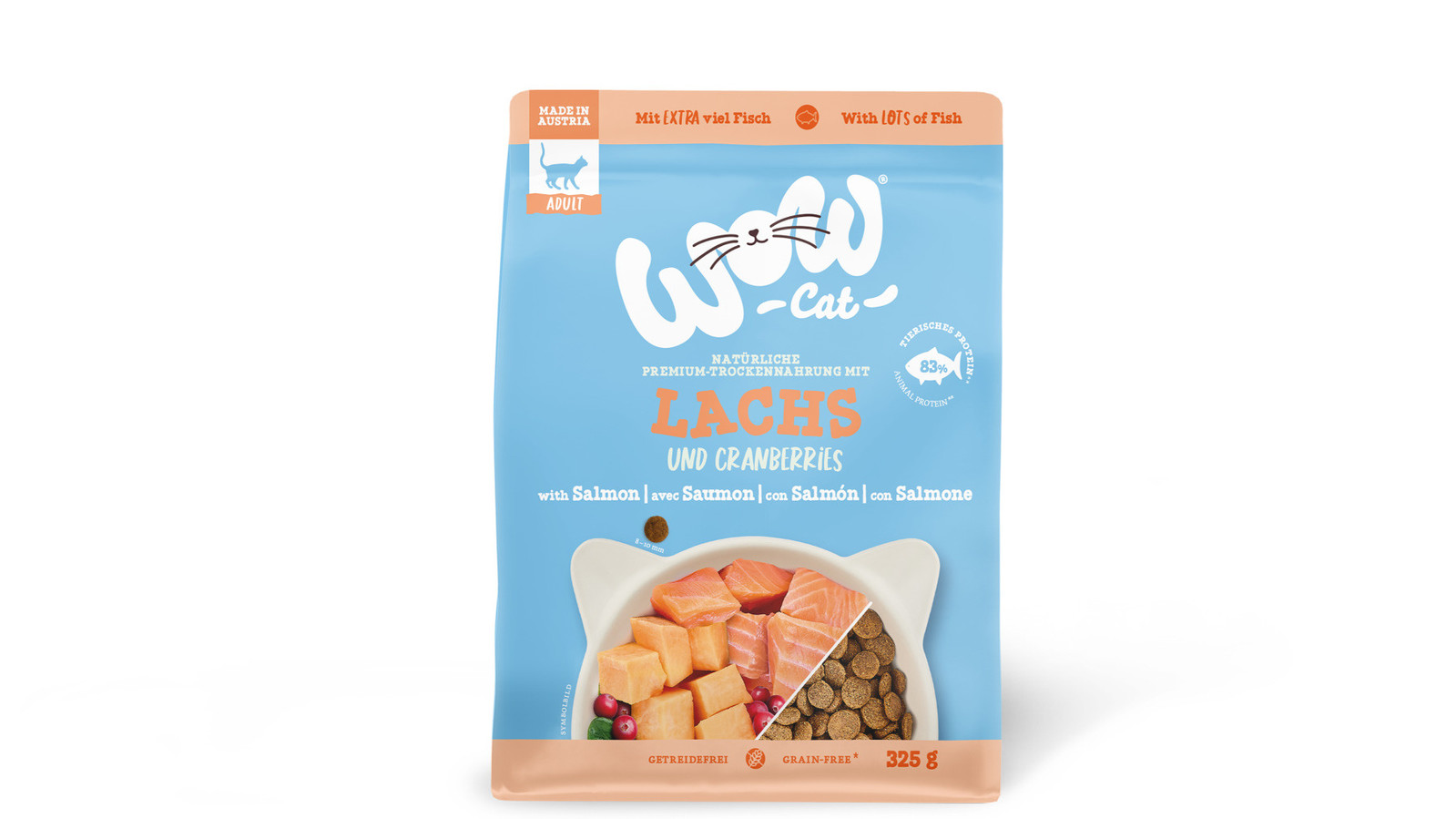 WOW Cat łosoś adult 325 g
