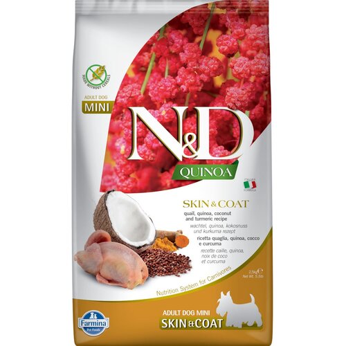 Farmina N&D Quinoa Skin & Coat przepiórka adult małe rasy 2,5 kg