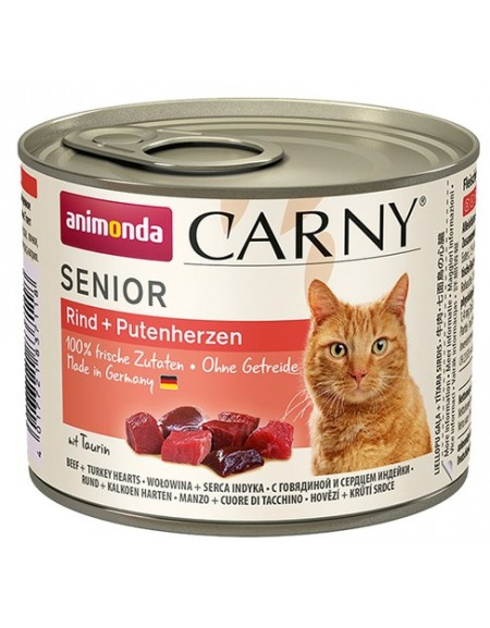 Animonda Carny Sensitive wołowina, indyk kawałki senior 200 g