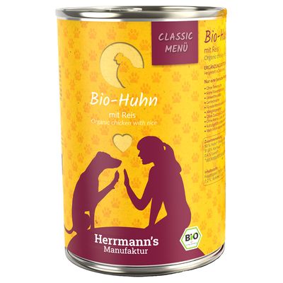 Herrmann's Classic Menu Bio-Menu kurczak 400 g × 24