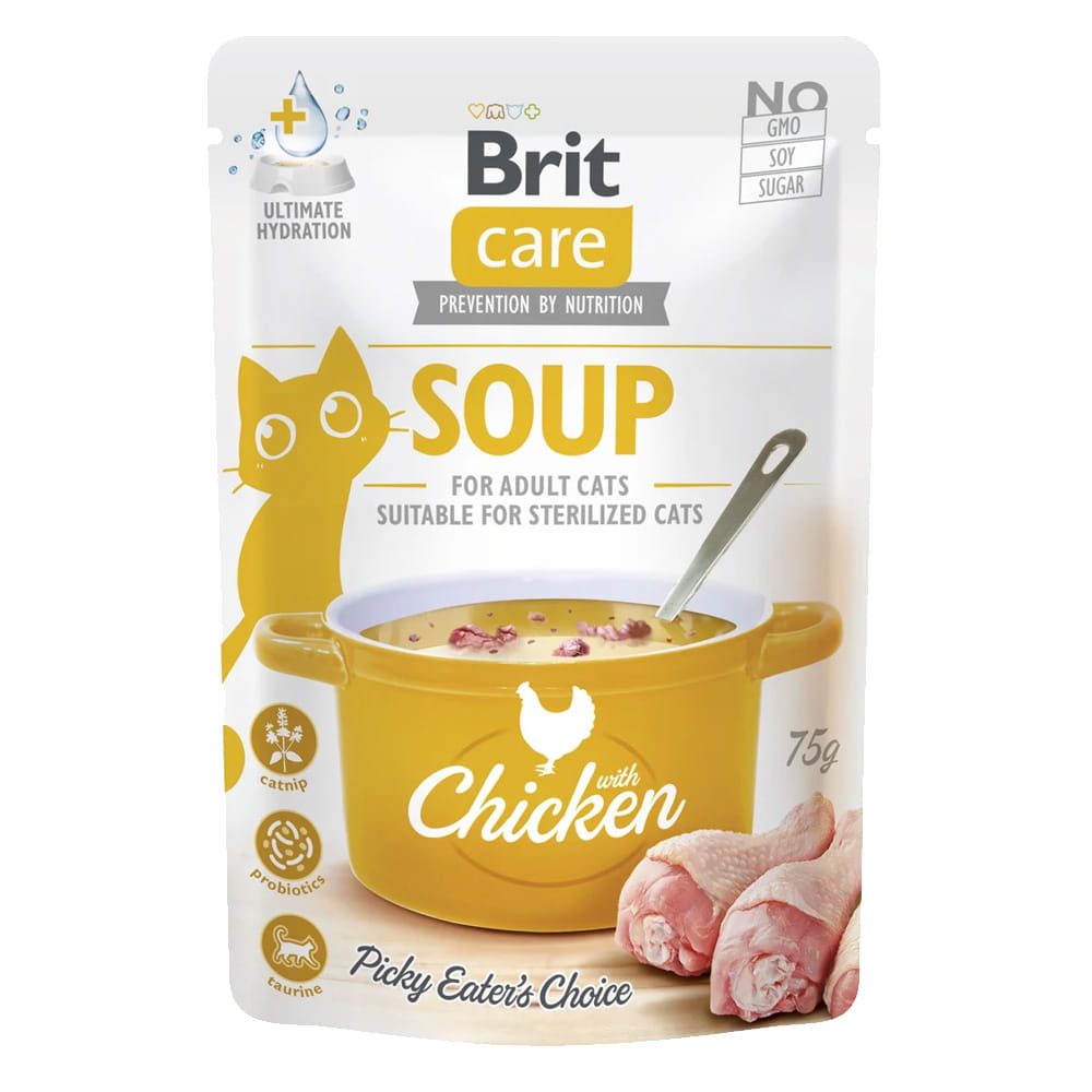 Brit Care Sterilised kurczak w bulionie adult 75 g