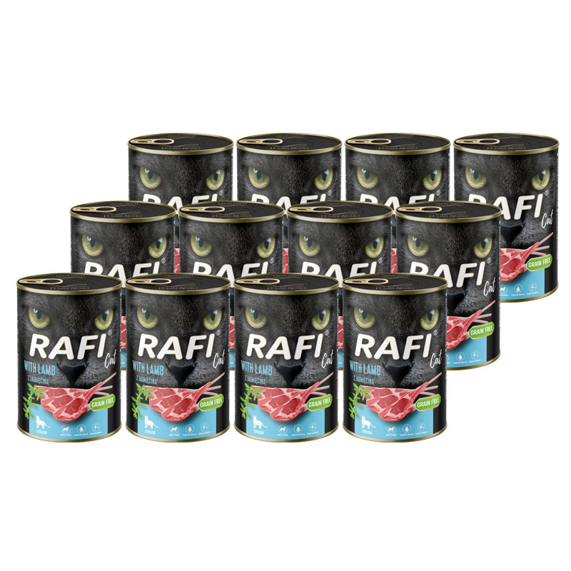Rafi Cat Adult Sterilised jagnięcina adult 400 g × 12