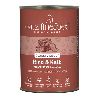 Catz Finefood Classic cielęcina, wołowina adult 400 g × 6