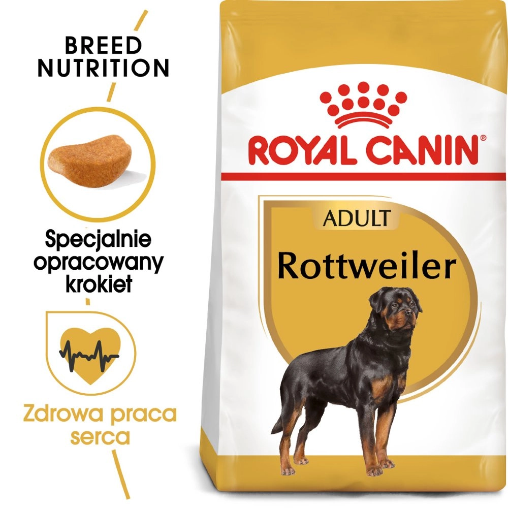 Royal Canin Rottweiler kurczak adult duże rasy 12 kg