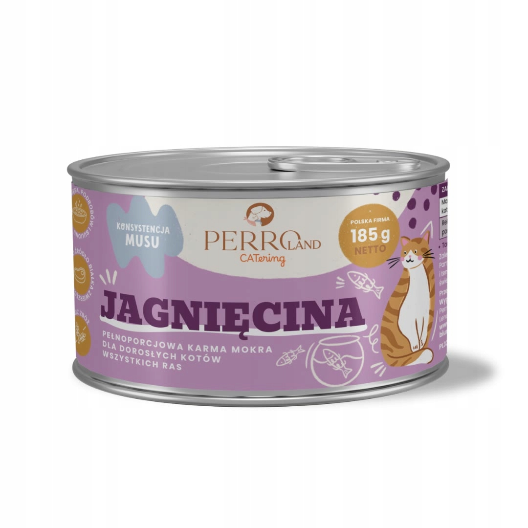 Perro CATering jagnięcina pasztet adult 185 g × 12
