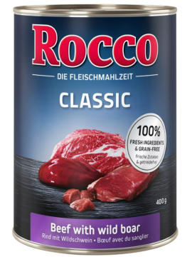 Rocco Classic wołowina z mięsem z dzika adult 400 g