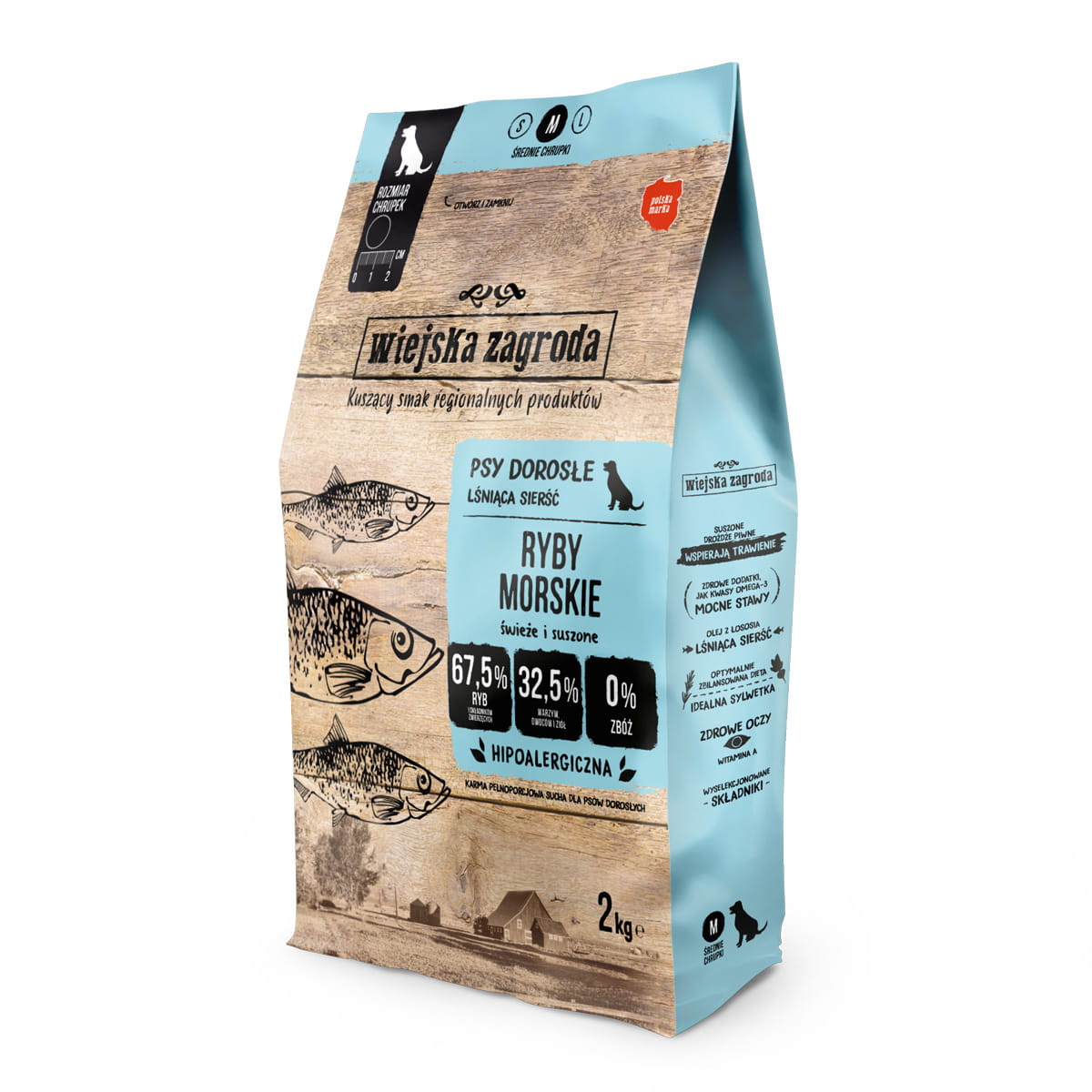 Wiejska Zagroda ryby morskie adult średnie rasy 2 kg