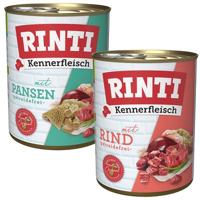 Rinti Kennerfleisch wołowina, żwacze adult 800 g × 24