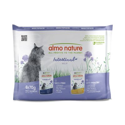 Almo Nature Functional Digestive mix smaków adult 70 g × 6