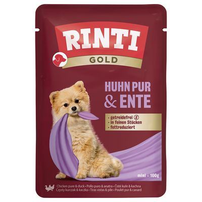 Rinti Gold kaczka, kurczak adult 100 g × 10