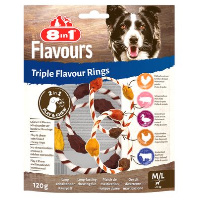 8in1 Triple Flavour kaczka, kurczak, wieprzowina, wołowina, wątróbka drobiowa 120 g