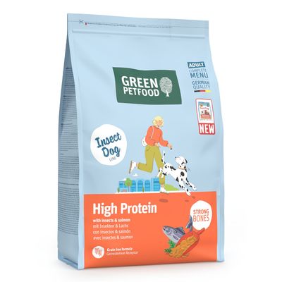 Green Petfood High Protein owady, łosoś adult małe rasy 3 kg