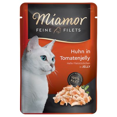 Miamor Feine Filets Sensitive kurczak z pomidorem w galaretce adult 100 g × 24