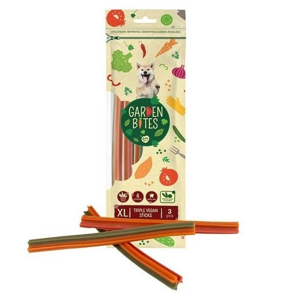 Garden Bites Vegan Triple Sticks duże rasy 40 g × 3
