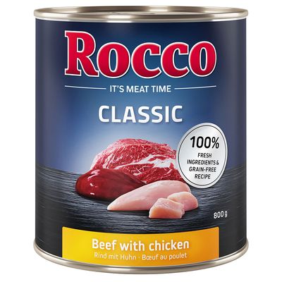 Rocco Classic kurczak, wołowina adult 800 g × 6
