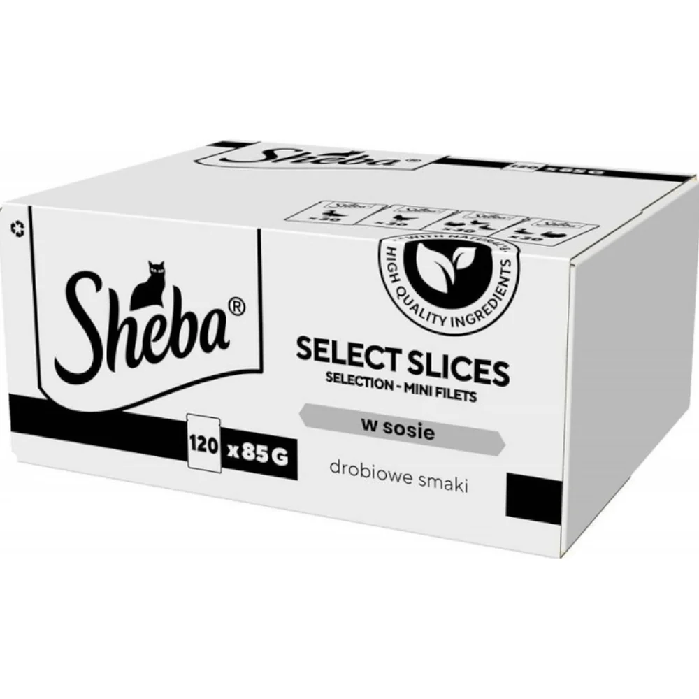 Sheba Select Slices mix smaków w sosie adult 85 g × 120
