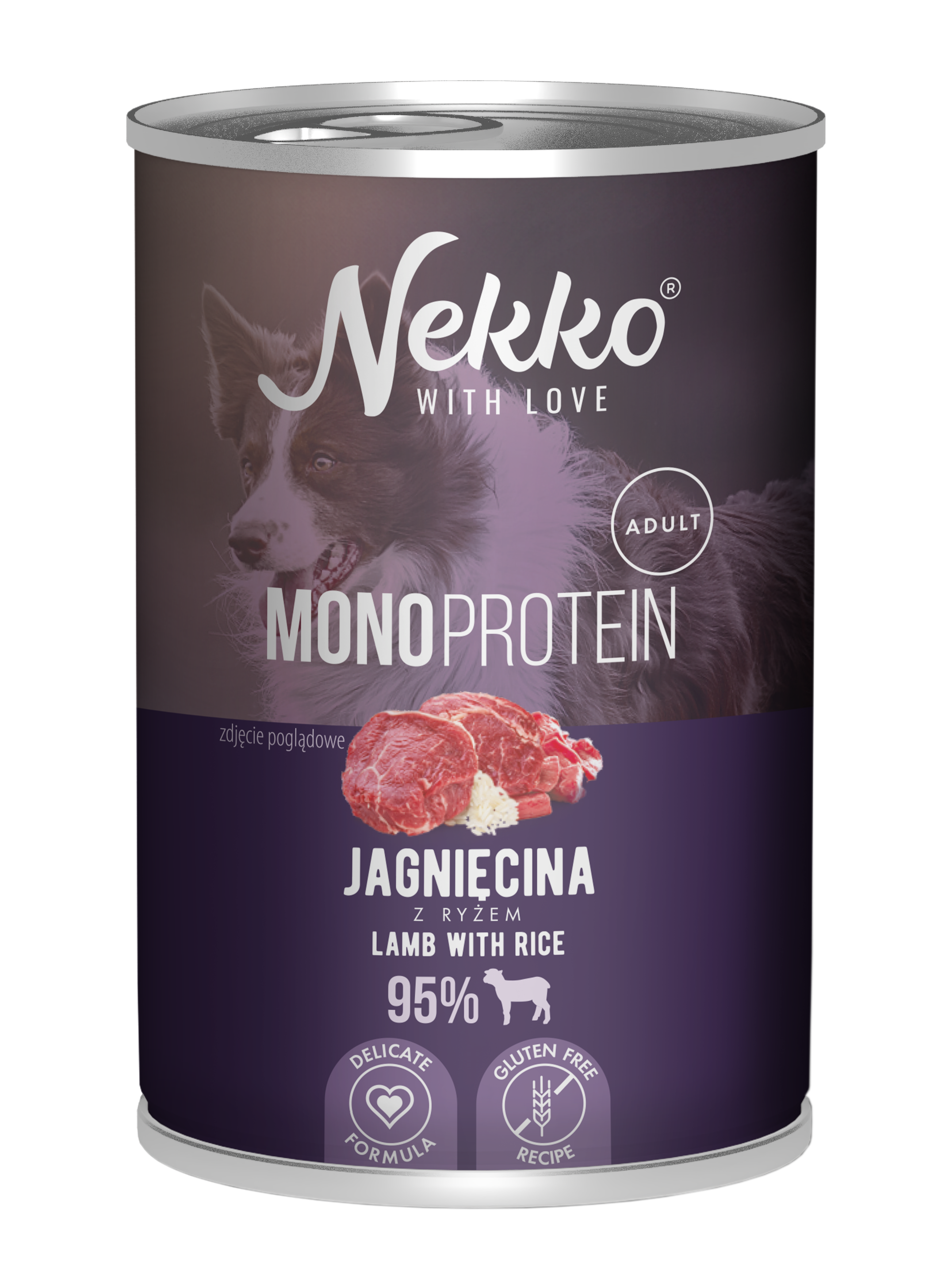 Nekko Mono jagnięcina z ryżem adult 400 g