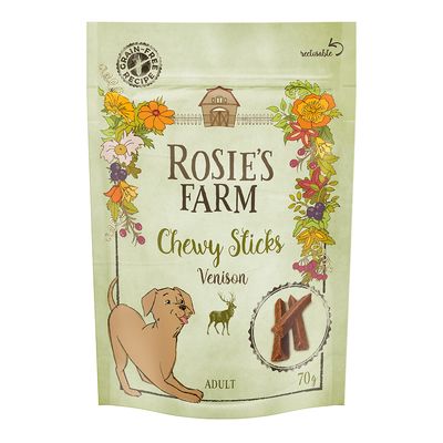 Rosie's Farm Chewy Sticks dziczyzna adult 70 g × 5