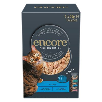 Encore Sensitive mix smaków w galaretce 50 g × 5
