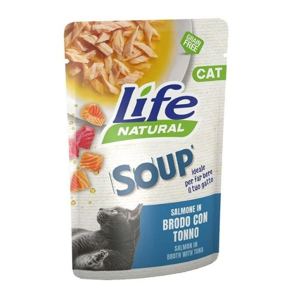 Life Cat Soup tuńczyk, łosoś w bulionie adult 60 g
