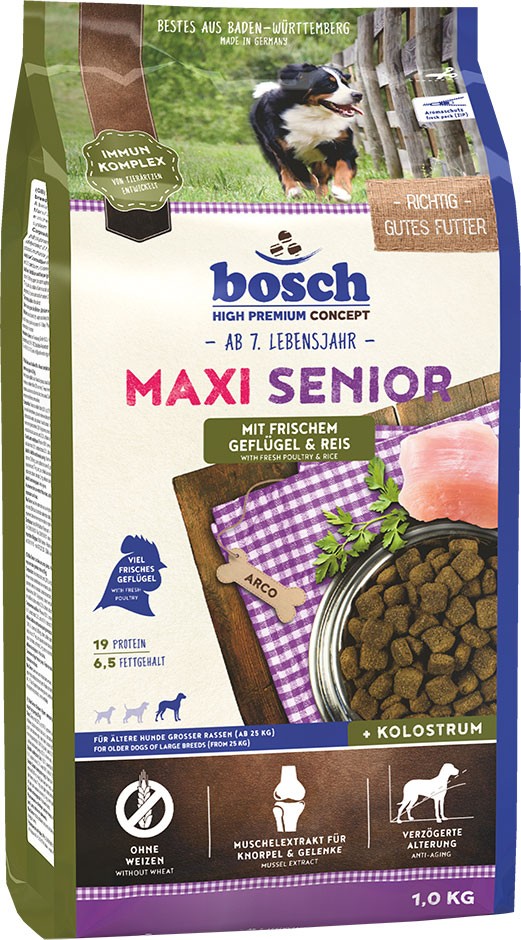 Bosch Maxi kurczak z ryżem senior duże rasy 1 kg