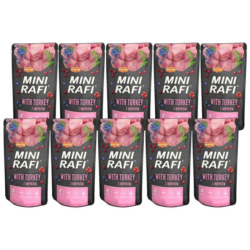 Rafi Mini indyk adult małe rasy 150 g × 10
