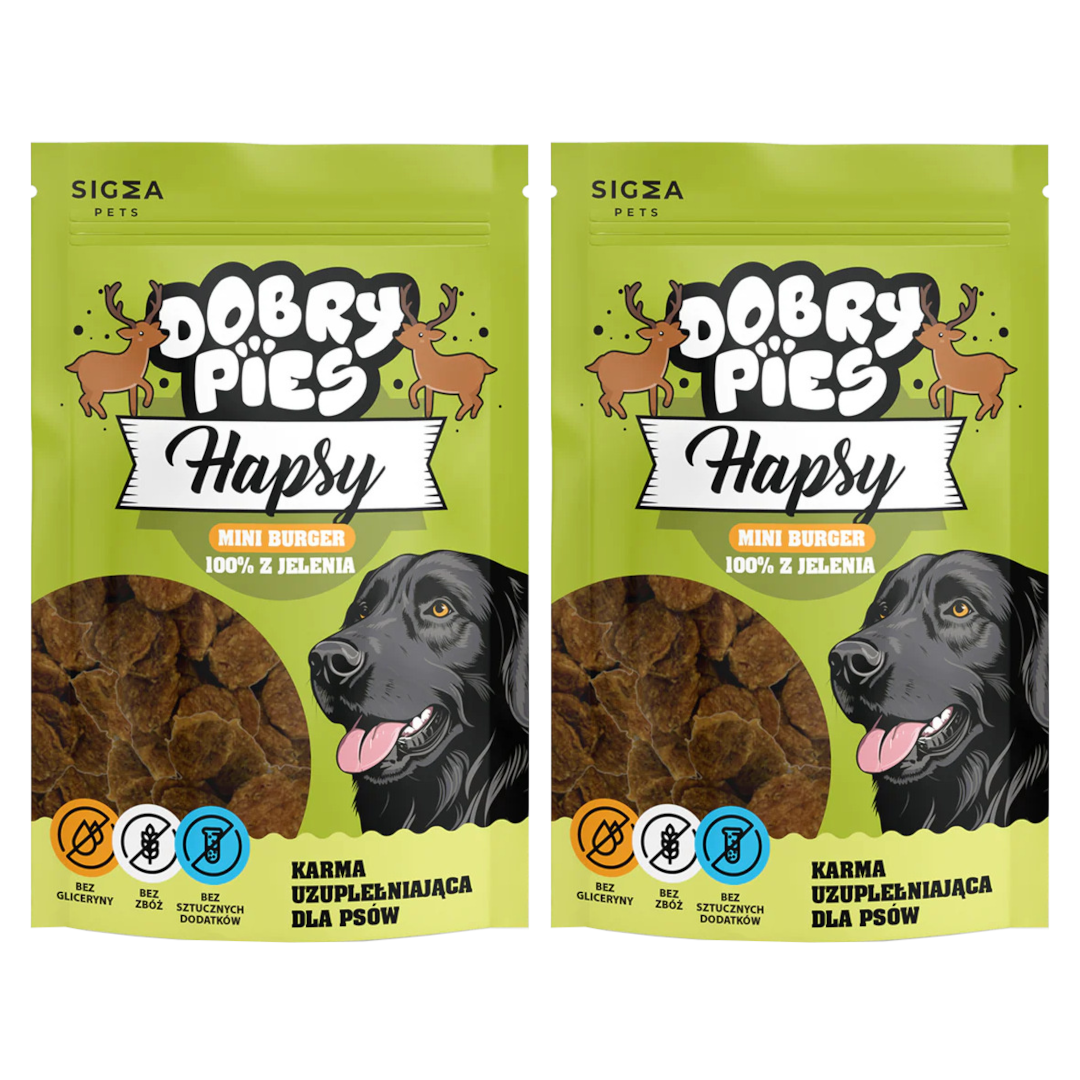 Dobry Pies Hapsy jeleń adult 100 g × 2