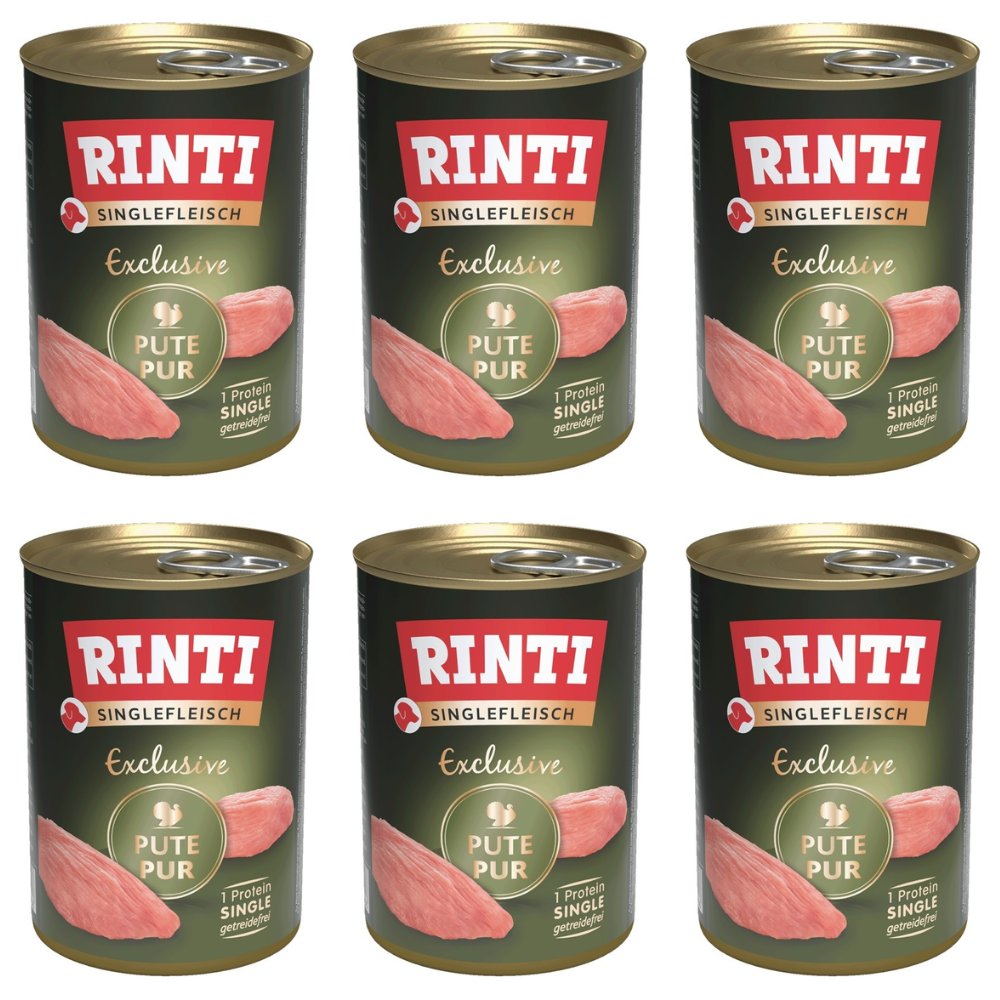 Rinti Singlefleisch Exclusive indyk 400 g × 6