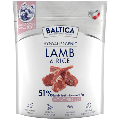 Baltica Nutraceutic jagnięcina adult małe rasy 1 kg