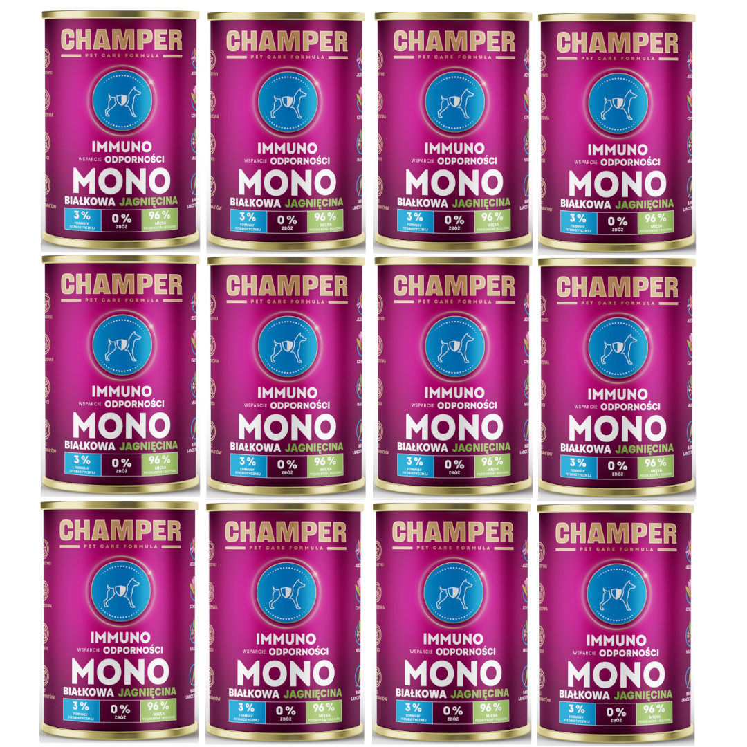 Champer Immuno jagnięcina adult 400 g × 12