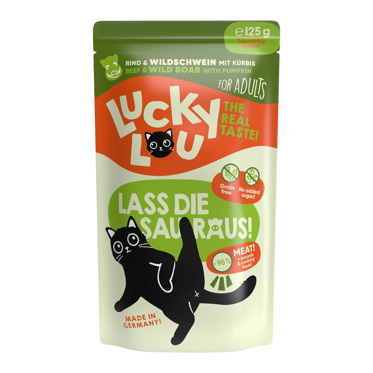Lucky Lou Lifestage dziczyzna, wołowina z dynią w bulionie adult 125 g