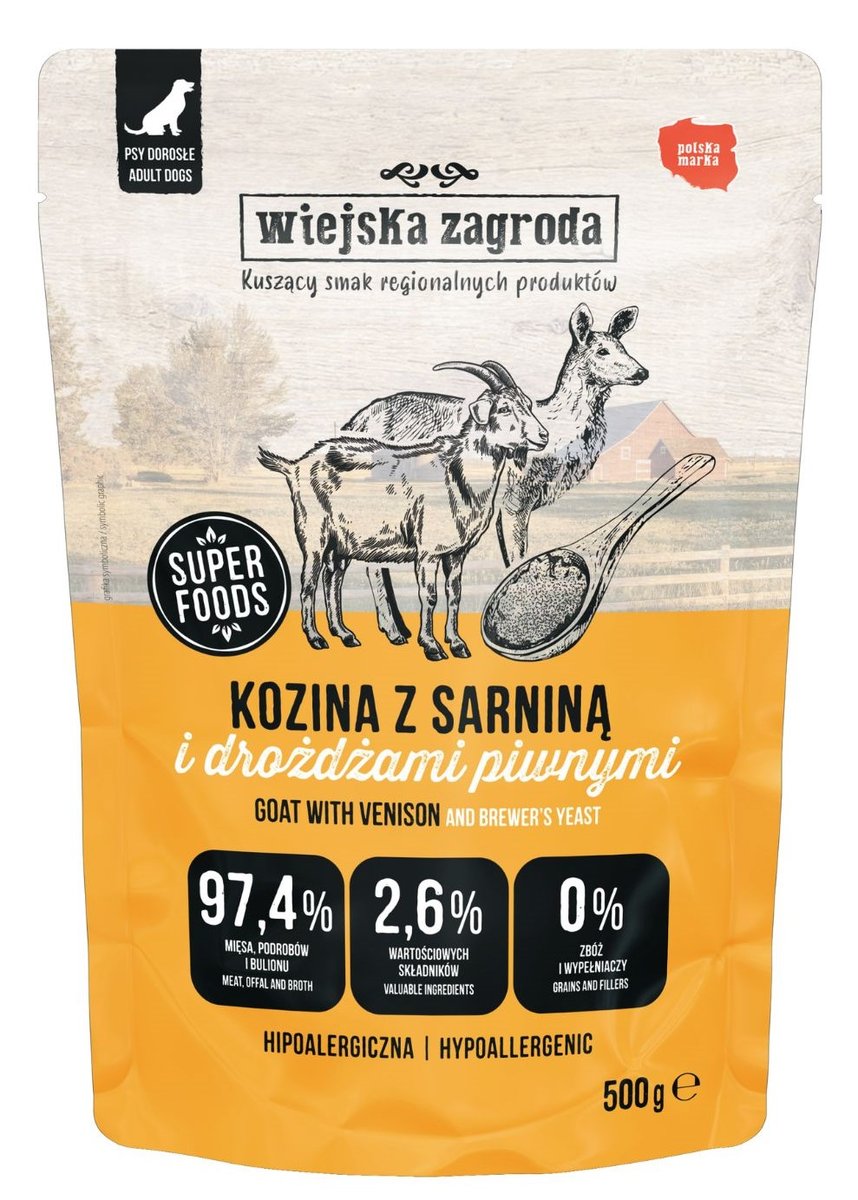 Wiejska Zagroda kozina, sarnina adult 500 g
