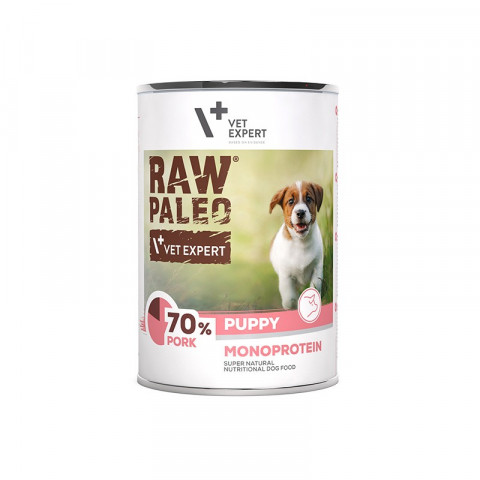VetExpert Raw Paleo wieprzowina puppy 400 g