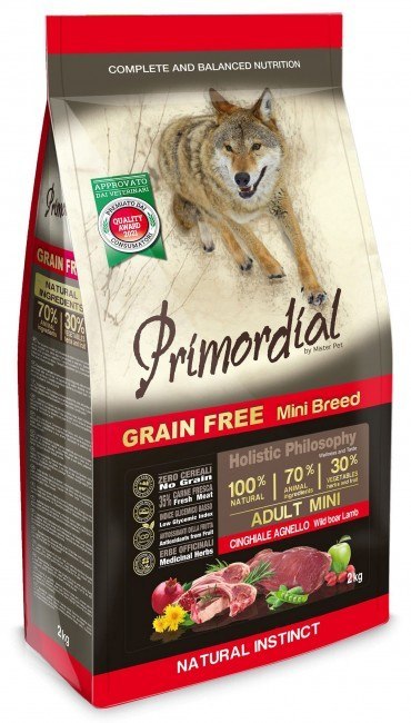 Primordial Grain Free dziczyzna, jagnięcina adult małe rasy 6 kg
