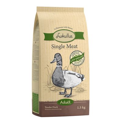 Lukullus Single Meat kaczka adult 1,5 kg