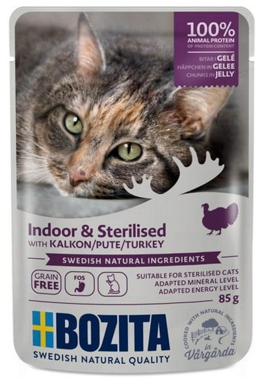 Bozita Cat Indoor & Sterilised indyk 85 g