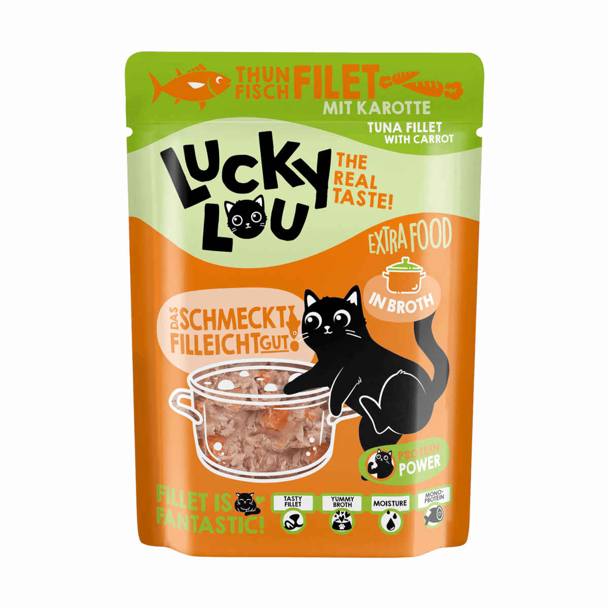 Lucky Lou Extrafood tuńczyk z marchewką w bulionie adult 70 g