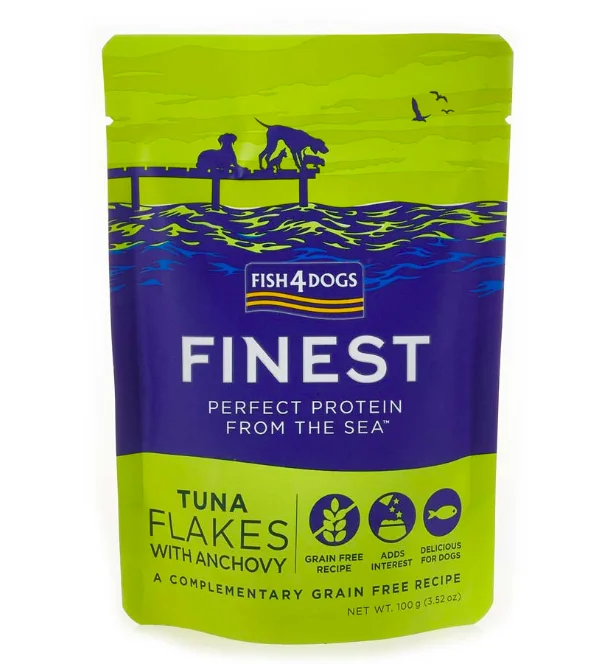 Fish4Dogs Finest sardela, tuńczyk 100 g × 6