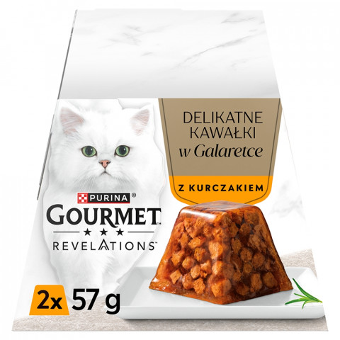 Purina Revelations kurczak w galaretce adult 57 g × 2