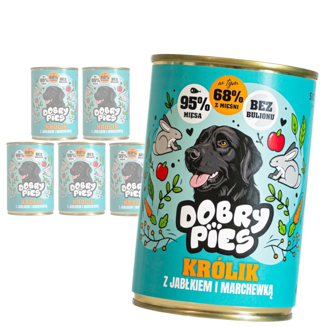 Dobry Pies królik 400 g × 6